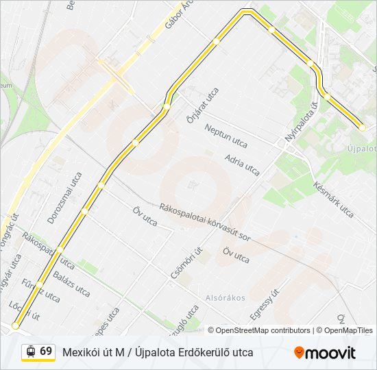 69 light rail Line Map