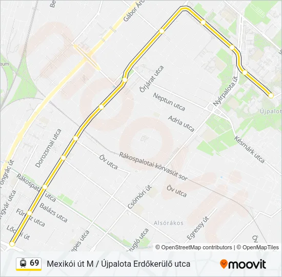 69 Light Rail Line Map