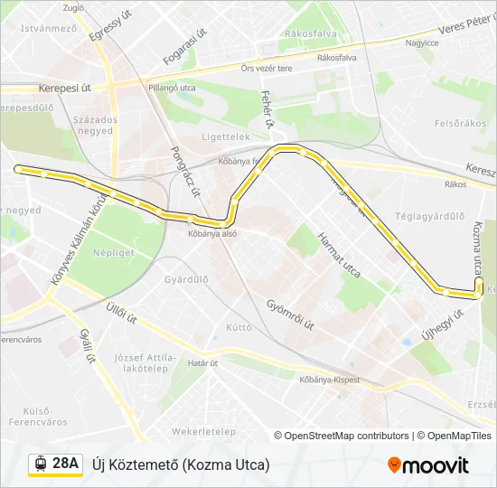 28A Light Rail Line Map