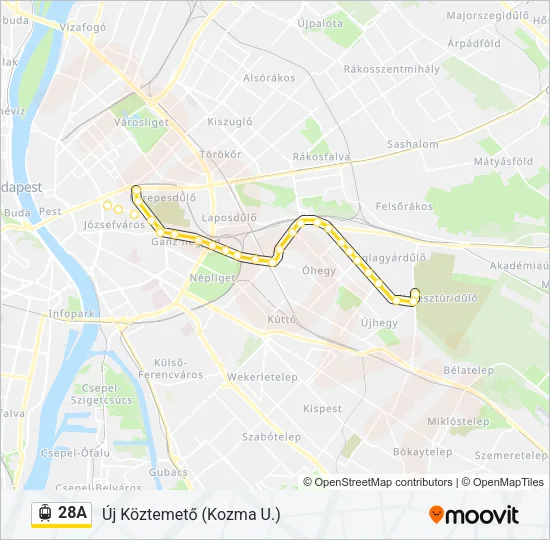 28A Light Rail Line Map