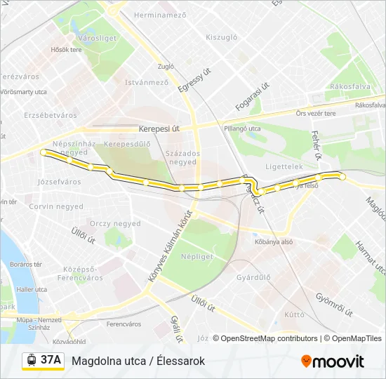 37A Light Rail Line Map