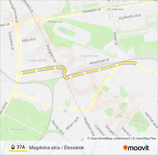 37A Light Rail Line Map