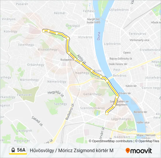 56A Light Rail Line Map