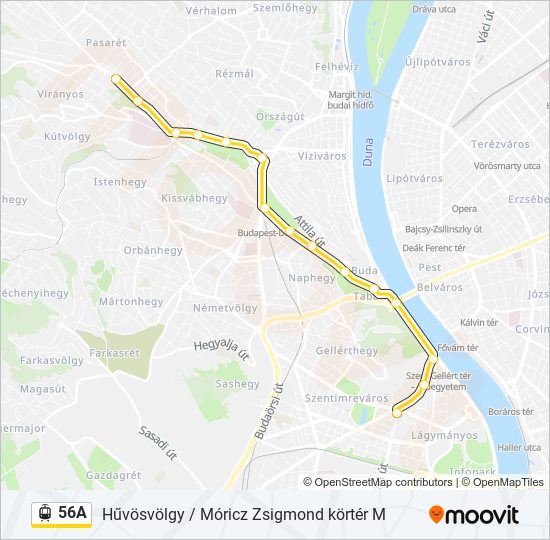 56A light rail Line Map