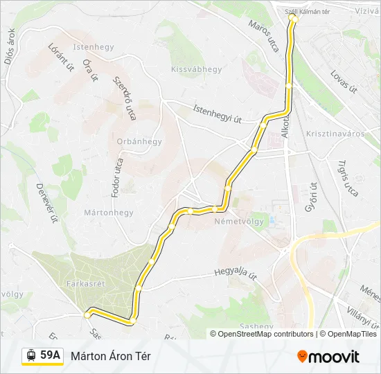 59A Light Rail Line Map