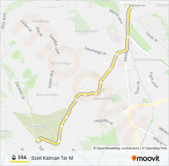59A Light Rail Line Map