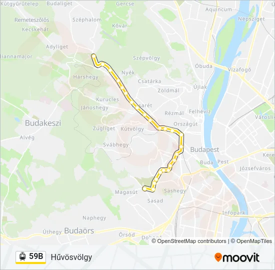 59B Light Rail Line Map