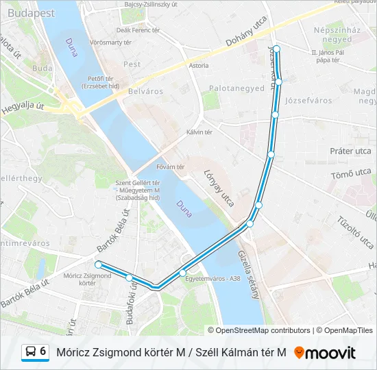 6 Bus Line Map