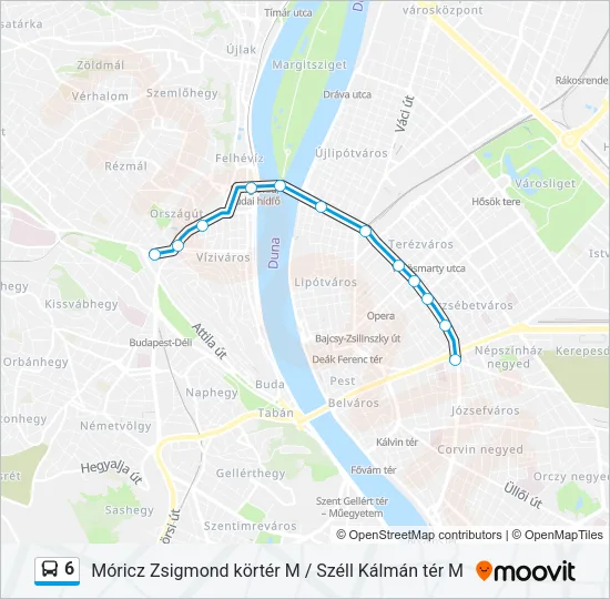 6 Bus Line Map