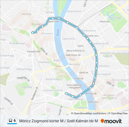 6 bus Line Map