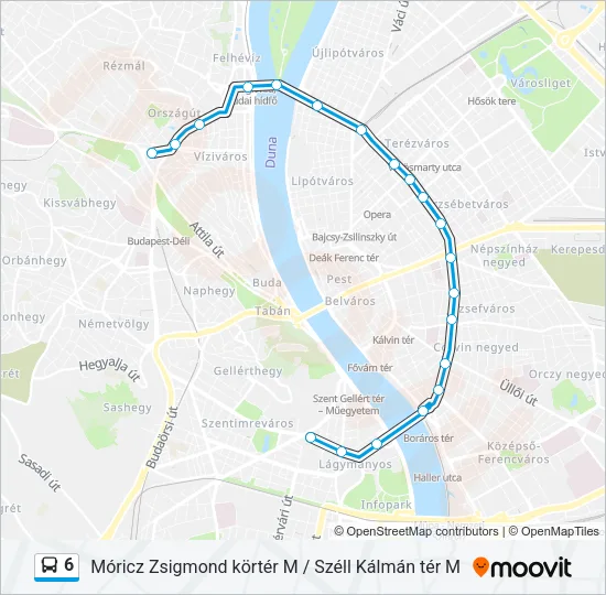 6 Bus Line Map