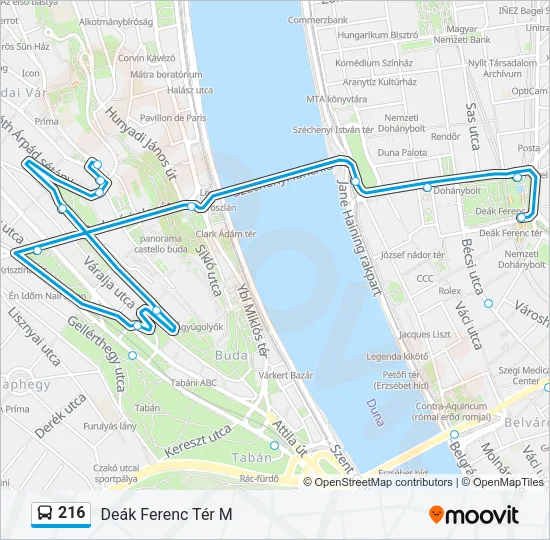 216 Bus Line Map