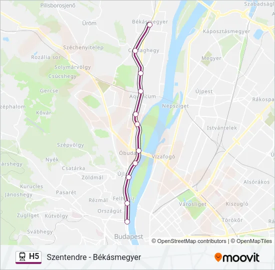 H5 Train Line Map