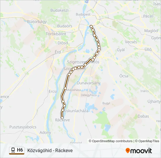 H6 Train Line Map