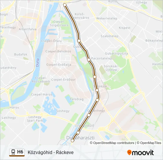 H6 Train Line Map
