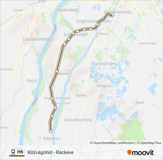 H6 Train Line Map