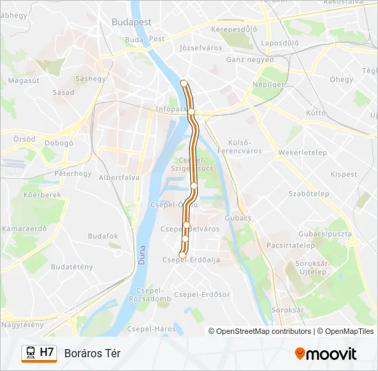 H7 Train Line Map