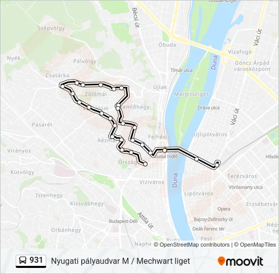931 Bus Line Map