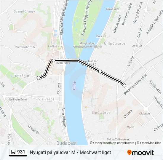 931 Bus Line Map