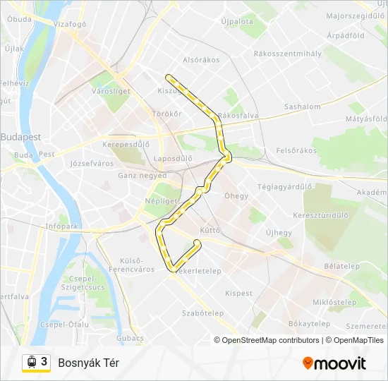 3 Light Rail Line Map