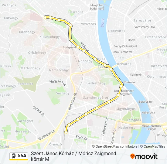 56A Light Rail Line Map
