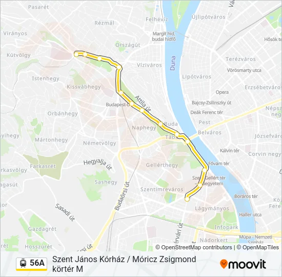56A Light Rail Line Map