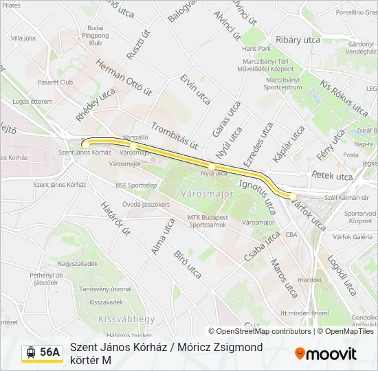 56A Light Rail Line Map