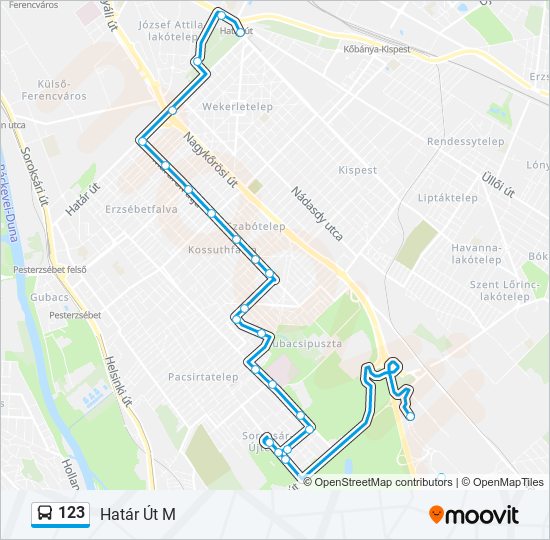 123 bus Line Map