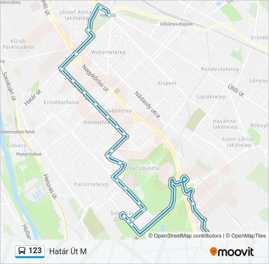 123 Bus Line Map