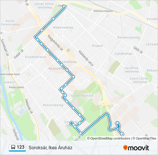 123 bus Line Map