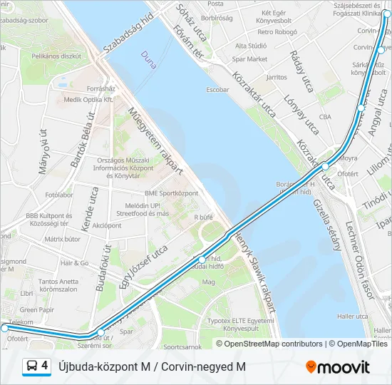 4 Bus Line Map