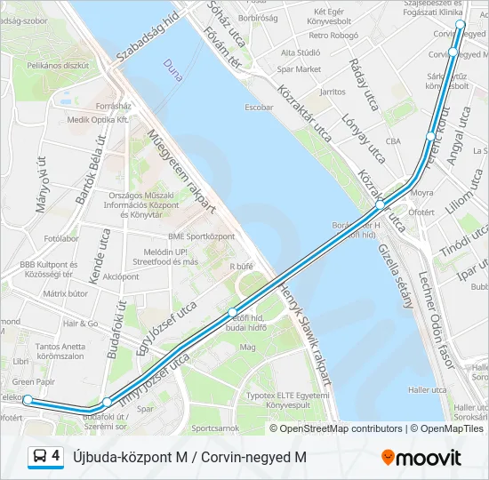 4 Bus Line Map
