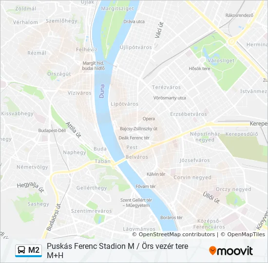 M2 Bus Line Map