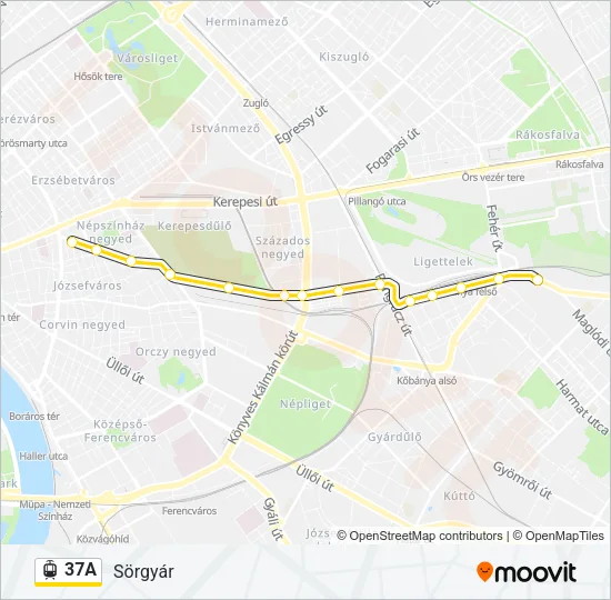 37A Light Rail Line Map