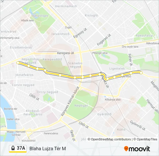 37A Light Rail Line Map