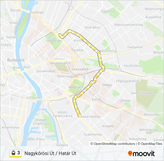 3 Light Rail Line Map