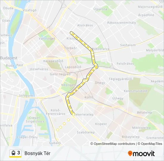 3 Light Rail Line Map