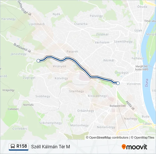 R158 Bus Line Map