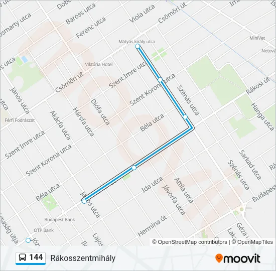 144 Bus Line Map
