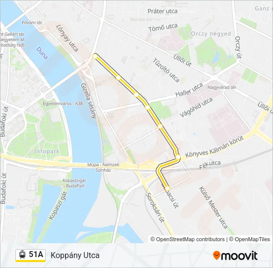 51A Light Rail Line Map