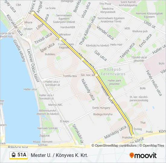 51A Light Rail Line Map