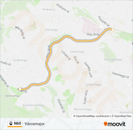 N60 Light Rail Line Map