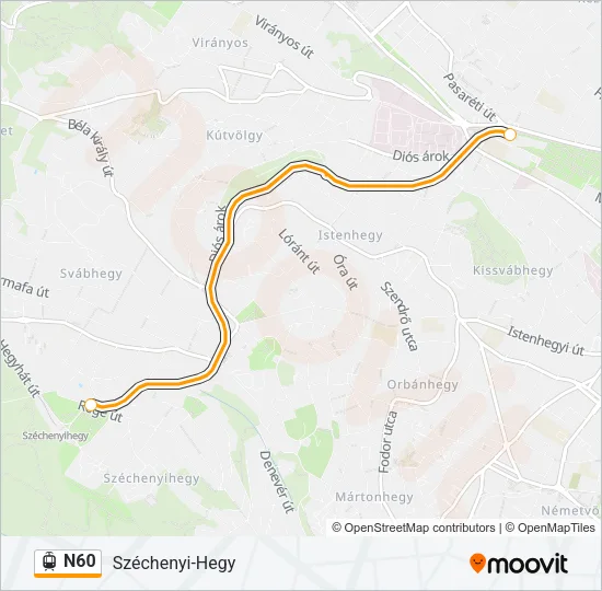 N60 Light Rail Line Map