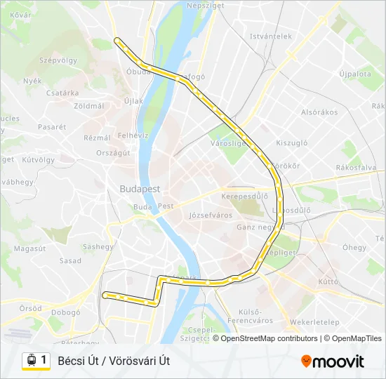1 Light Rail Line Map