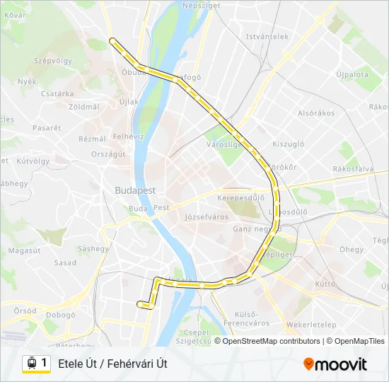 1 Light Rail Line Map
