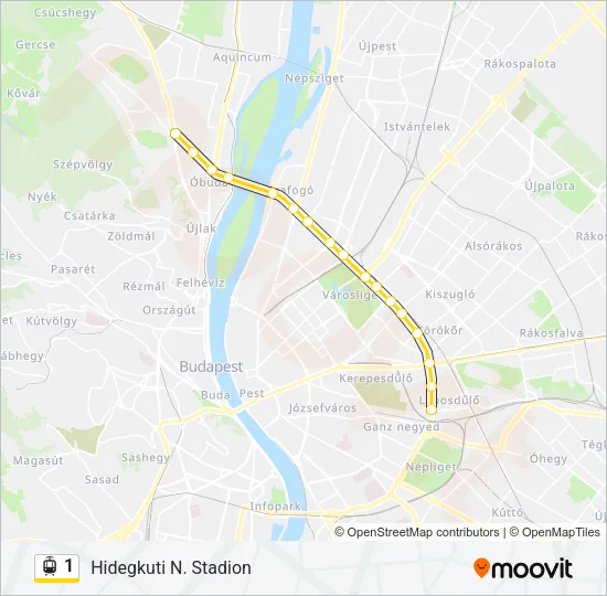 1 Light Rail Line Map