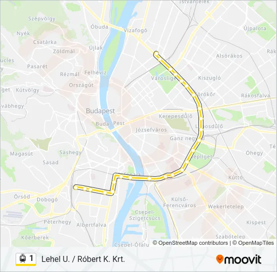 1 Light Rail Line Map