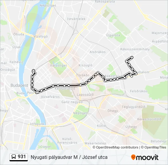 931 Bus Line Map