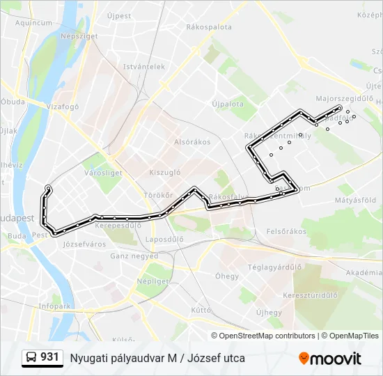 931 Bus Line Map