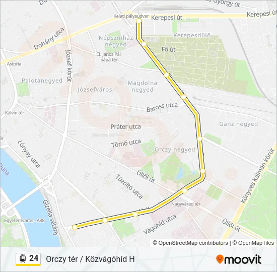 24 Light Rail Line Map